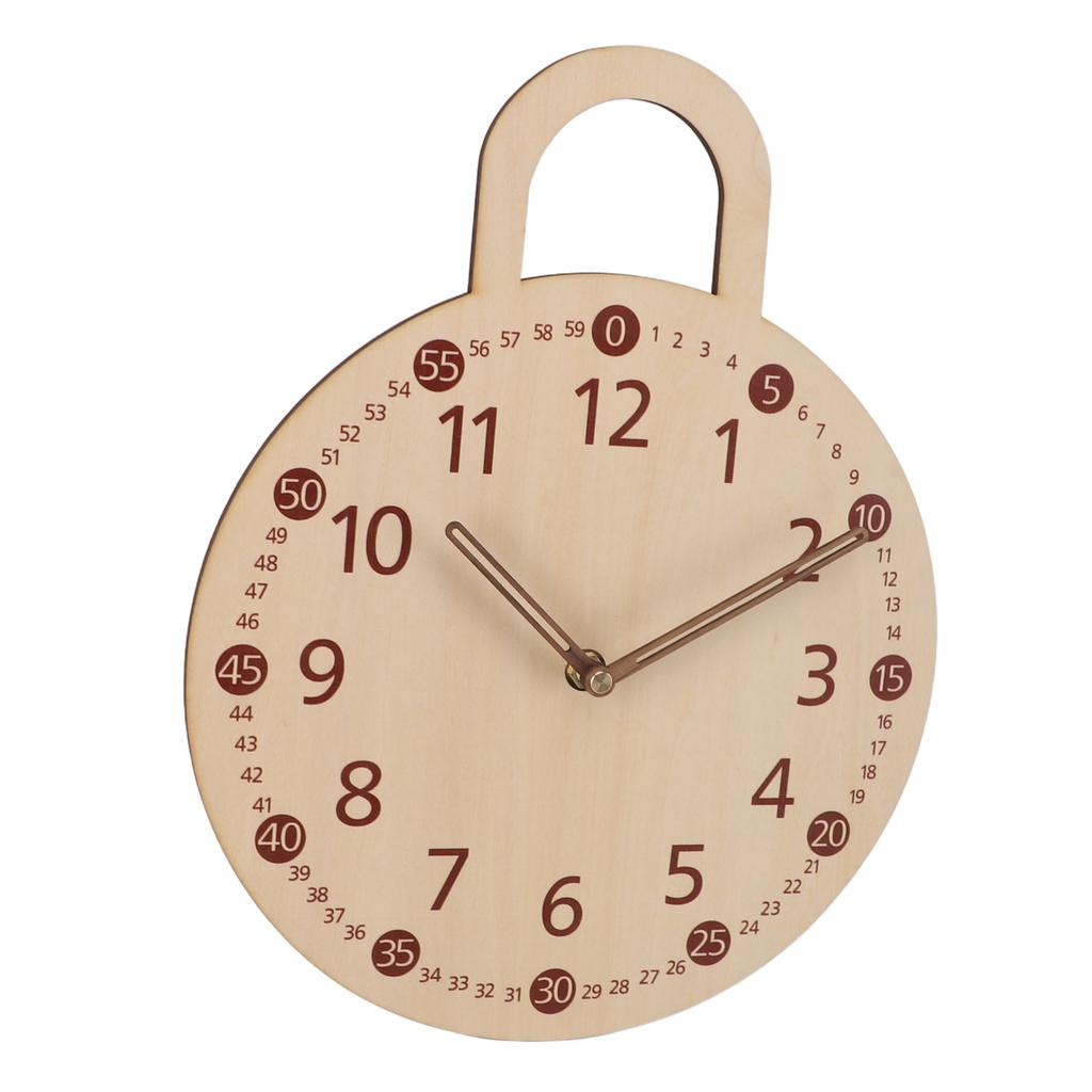 Vintage Dekoratif Saat Ihlamur Kontraplak Minimalist Sessiz Çiftlik Evi Duvara Monte Saat Ev için