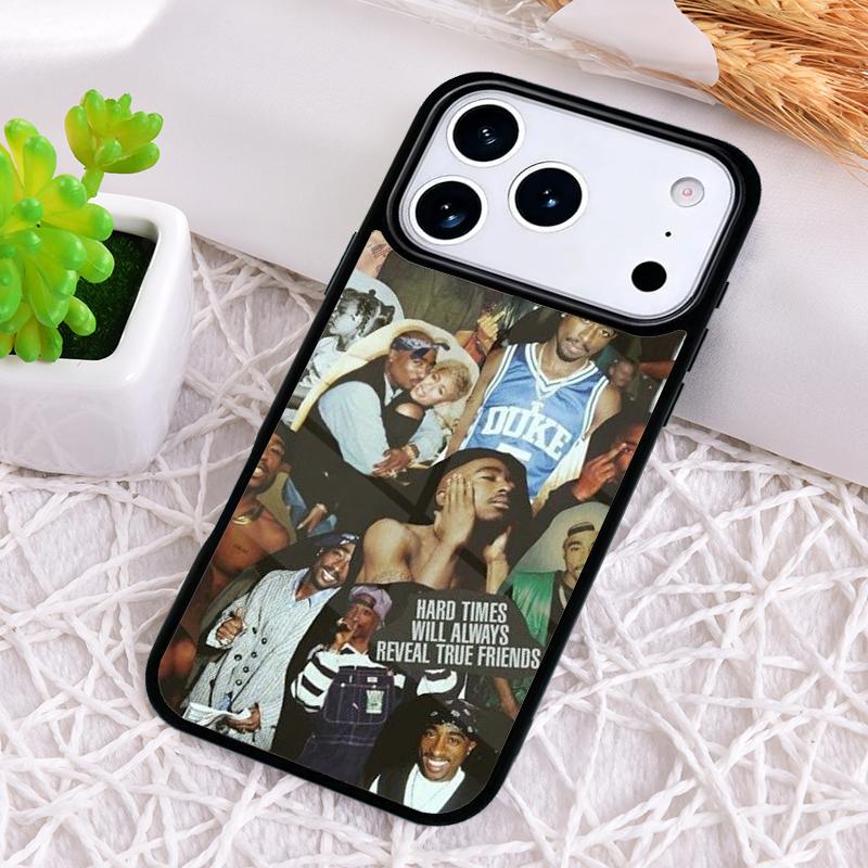 Freddo 2Pac Tupac Shakur Phone Case for iPhone 17 Air 16 15 11 12 14 13 Pro Max Shockproof Cover