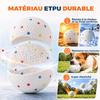 Dog Balls, Set of 6, ETPU, 58 mm Diameter, White