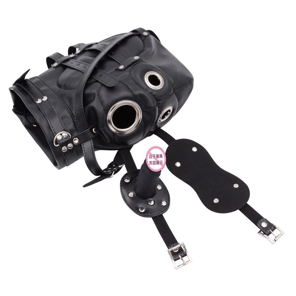 SM Bust Mask Sex Training an Engine of Torture Penis Ball Gag Adult Supplies Couple Alternative Sex Toy