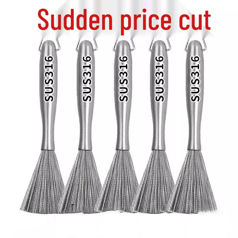 

Немецкая кухонная щетка с длинной ручкой из нержавеющей стали Imported Stainless Steel Brush - 1 Piece