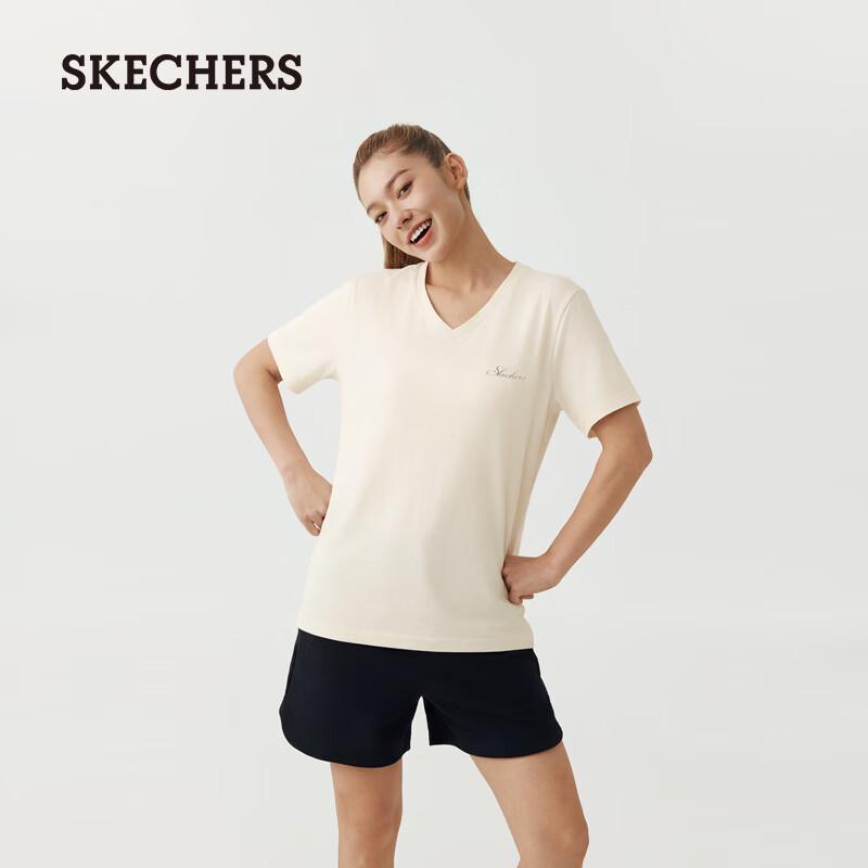 Skechers Women s Knitted Short-Sleeve T-Shirt