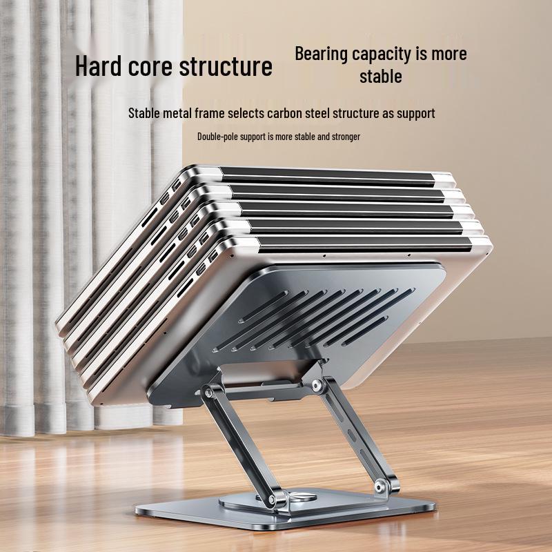 Foldable Rotatable Carbon Steel Laptop & Tablet Stand