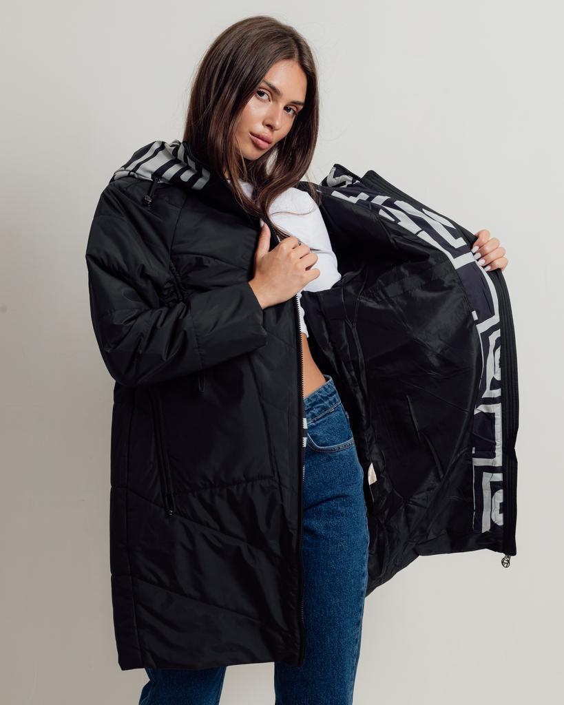 Kurtka długa przejściowa Jc.Rosy Pink 2926 50 czarna