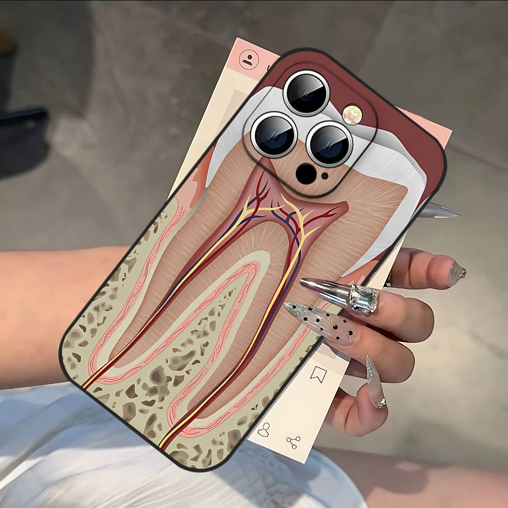 The Dentist Tooth Phone Case For IPhone 17 16 15 14 13 12 11 PRO MAX PLUS Mini TPU Soft To Skin-friendly Case