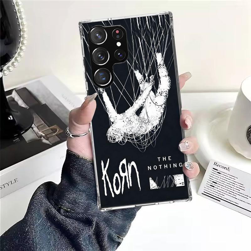 

K-Korn Rock Band Soft Phone Case For Samsung Galaxy S22 S23 S24 S25 Edge S26 Ultra S20 FE S21 Plus + Fundas Coque Galaxy S20 S21 Samsung S23 FE