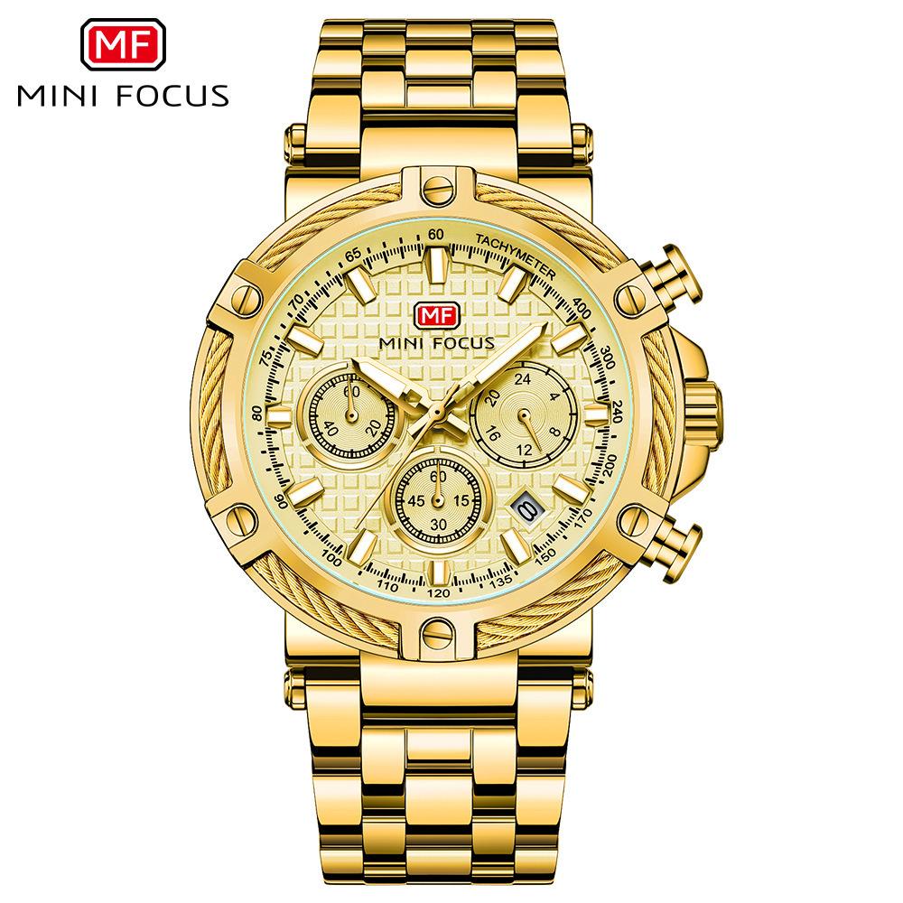 

Мужские повседневные часы Водонепроницаемые кварцевые часы Светящиеся в темноте мужские часы со стальным ремешком