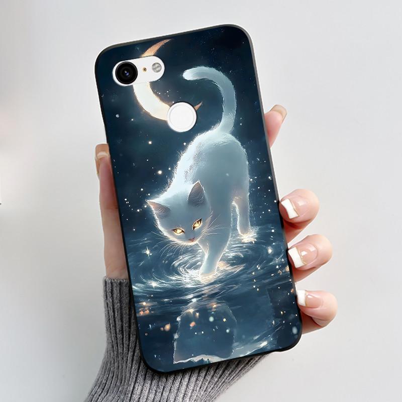 Husă Drăguță Pentru Google Pixel 3/Pixel 3XL Carcasă Imprimată Funda Pentru Google Pixel 3A XL Coque Husă Protectoare Carcasă Moale din Silicon
