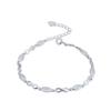 Lindon-pulsera de eslabones de cadena con cuentas geométricas para mujer, joyería de plata de ley 925 con circonita, regalo de boda fino a la moda para novia