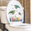 Toilet Sticker Bathroom Wall Sticker Sea Turtles WC Self Adhesive Mural Stickers Home Decoration Decals 2026 Christmas