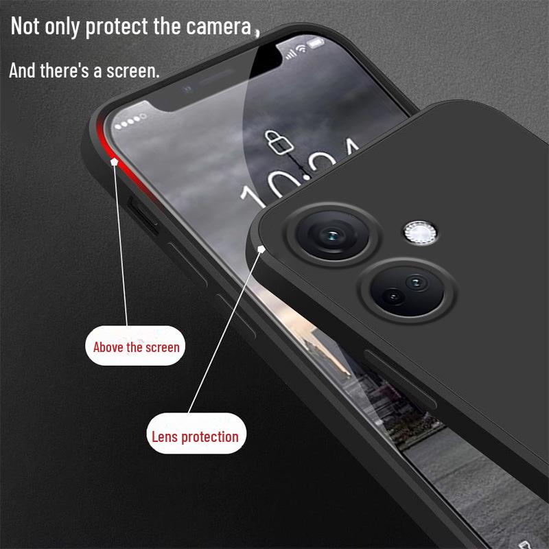 Coque de Protection en Silicone Liquide Oppo K11 - Couverture Complète, Anti-Chute, Unisexe