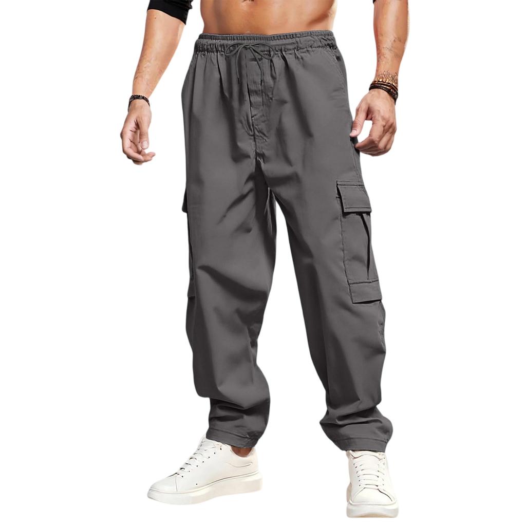 Casual Sports Pants Men's Loose Leggings Long Panel Fitness Running Training Pants