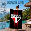 Pau-lo Fc Emblem Printed Microfiber Beach Towel, Soft And Absorbent, Quick-Dry, Ideal for Summer Travel, Beach Essential, Swimming Pool