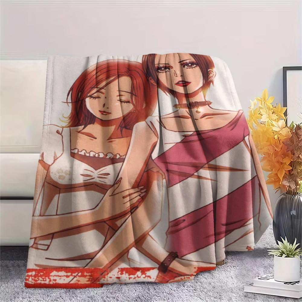 1 ks Flanelová deka s kresleným potiskem, Vysoce kvalitní, Pohodlná pro všechna roční období, Domácí dekorace, Teplo a pohodlí, Perfektní jako vánoční dárek k narozeninám