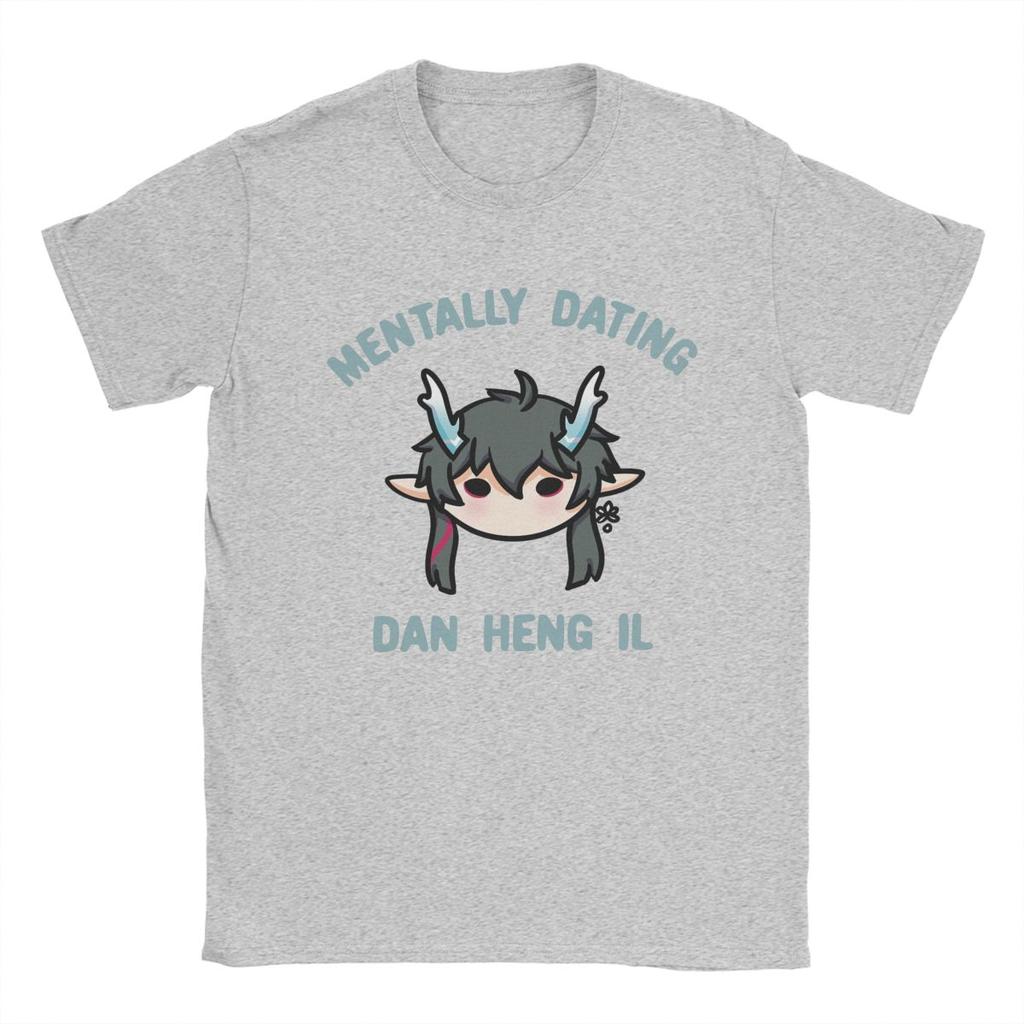 Mentally Dating Honkai Star Rail Dan Heng Imbibitor Lunae T-Shirts Men Cotton Tee Shirt Short Sleeve T Shirt Birthday Present