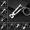 1 Peça Ferramenta Mini Criativa Chave de Boca Serra Régua Chave Inglesa Anel de Chaveiro Anel de Chaveiro Chaveiro Corrente de Chaveiro de Metal Acessórios para Bolsa.