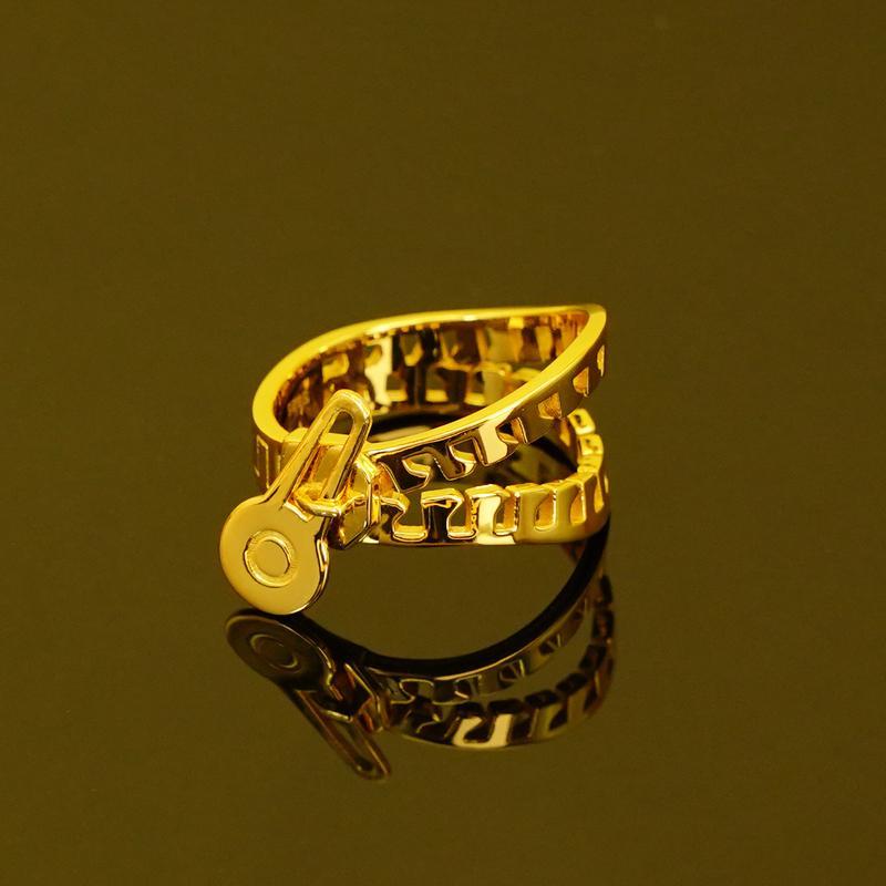JoJo's Bizarre Adventure Bruno Buccellati 2D Ring (size 7) Jewelry Original Design Zipper Style Cartoon Anime Peripheral Gift