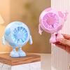 Soccer Hand Fan Football Shape Mini Handheld Fan With Led Light 1 Pc