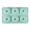 Heat Resistant Silicone Donut Mold for 6 Doughnuts Food Grade Silicone Bagels Pan for Baking Non Stick Mini Cupcake Mould