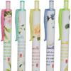 12 Pieces Camellia Flower Pens, Retractable Pen Floral Pen Secret Garden Party Theme Writing Pen, 0.5mm Fine Tip Click Pens for Women, Girls,