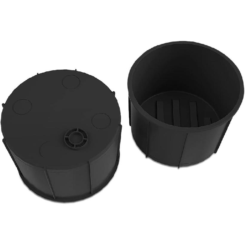 Rear Of Center Console Cup Holder For Ford F150 2009-2014 With Flow Through Console Cup Holder Replacement Ert For F150 TPE Drink Bottle Holder 2PCS
