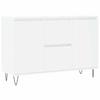VidaXL Buffet, Armoire Latérale avec Pieds, Meuble de Rangement, Organisateur de Salon Salle de Séjour Intérieur, Blanc Bois 827204