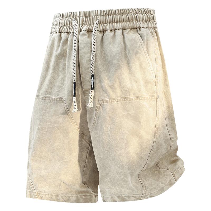 Summer Plus Size Workwear Shorts Men s Loose Retro Multi Pocket Casual Pants M
