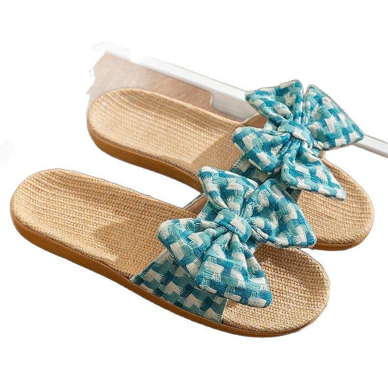 New Fashion Gentle Women's Fabric Linen Slippers