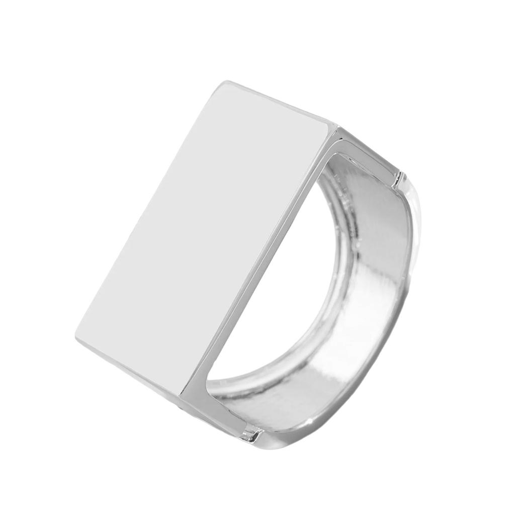Hip Hop Exaggerated Wide Cuff Bangle/Finger Ring Stylish Geometric Jewelry Handmade Accessories for Women and Men