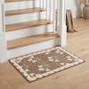 Anti Slip Floral Entry Doormat Retro Bathroom Door Pad Floor Mat Door Mats  Wet Areas