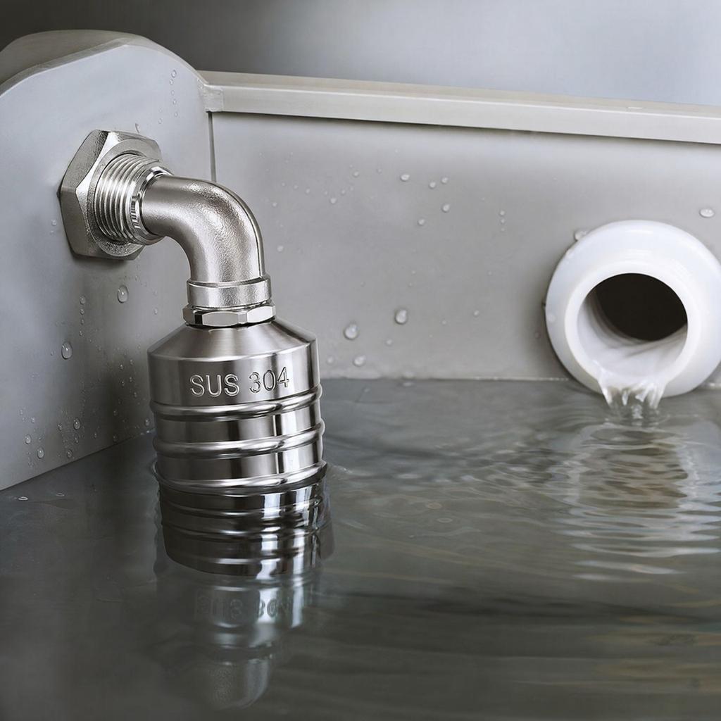 304 Stainless Float, with Shut Off, 3/4 Inch Side Inlet