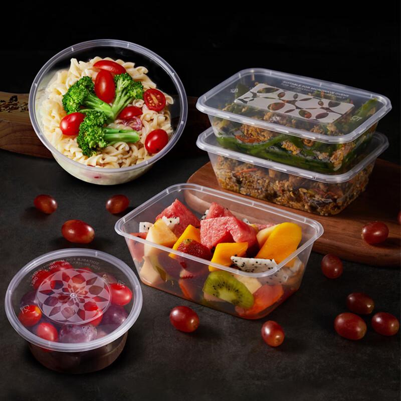 Disposable Round PP Food Container Bowls with Lids