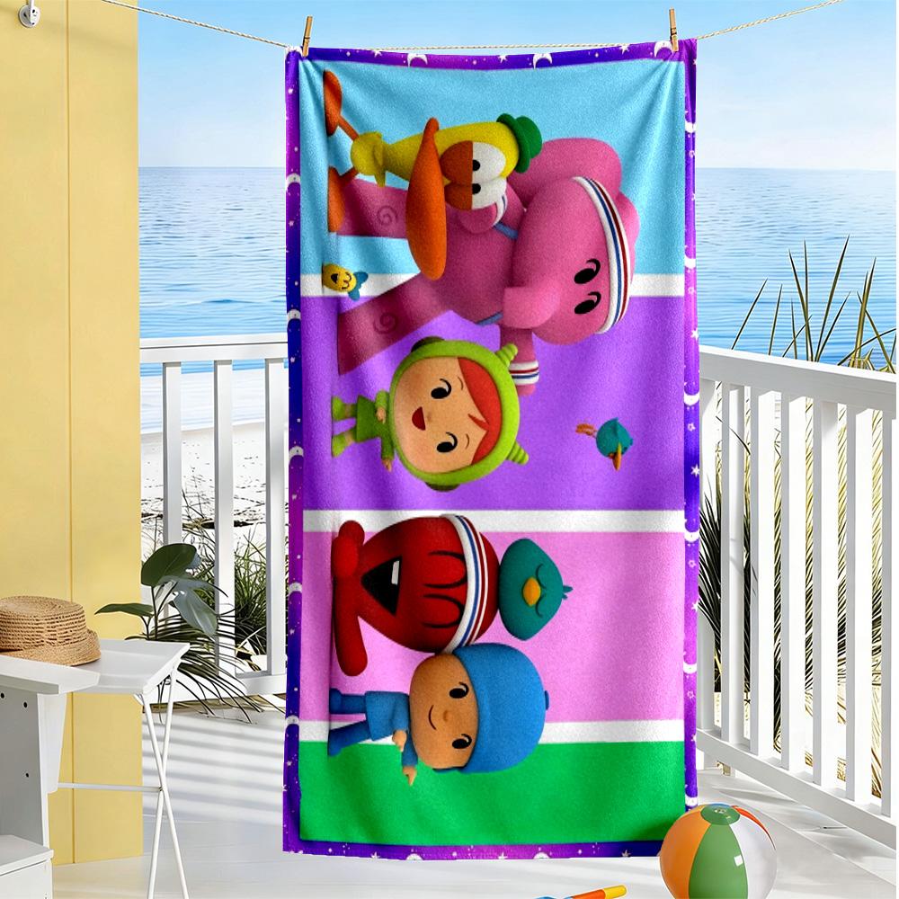 Pocoyo Beach Towel High Absorbency & Quick-Dry Comfortable Lightweight Portable for Swimming,Beach,Camping, Travel, Beach Accessories,Gym