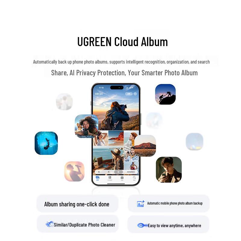 Ugreen DXP2800 Διπλής Θέσης Ιδιωτικός Cloud Server NAS