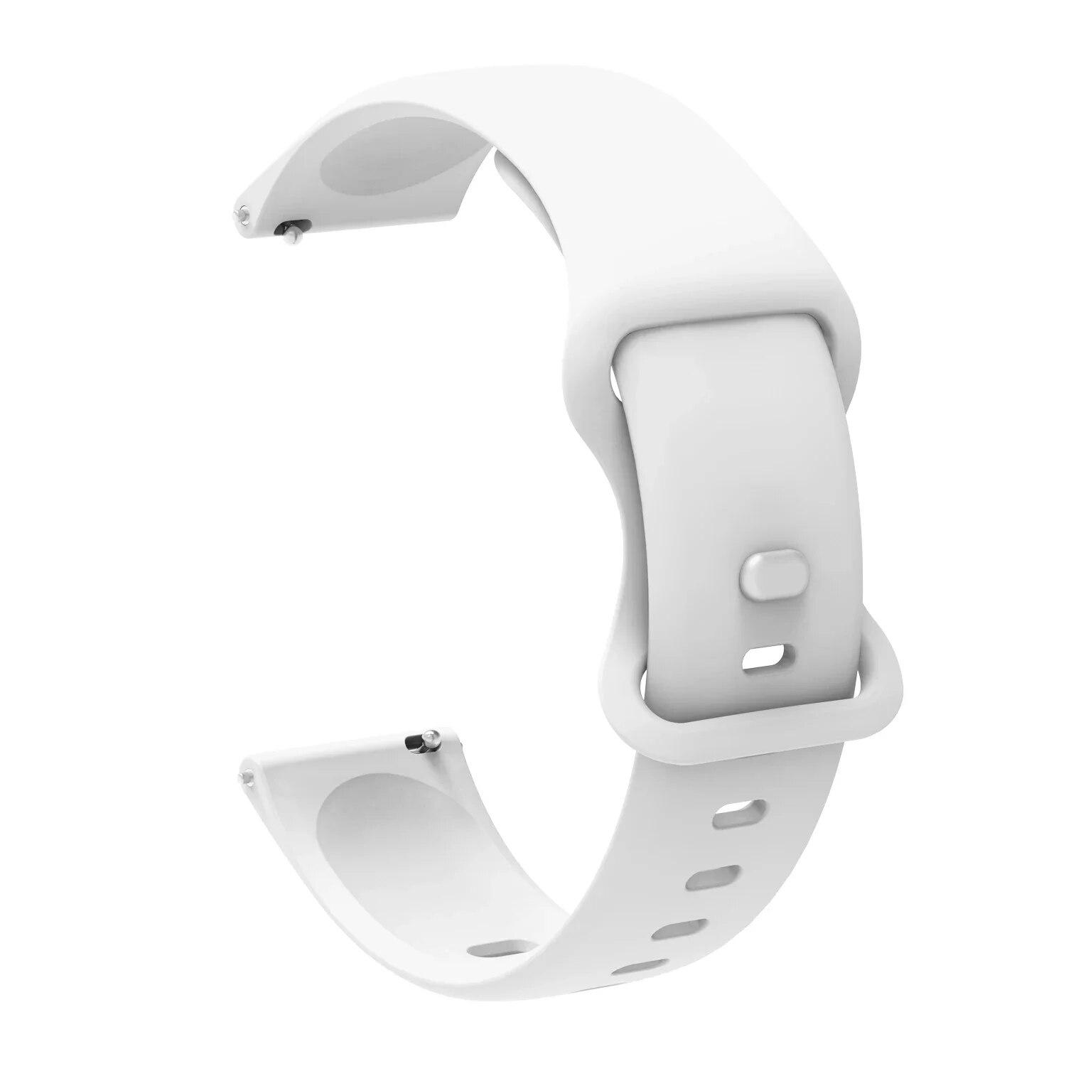 For DIZO Watch 2 Sports Smart Watch Strap Silicone Watchband For Dizo Watch R Talk/Watch D Realme TechLife Men Woman Bracelet 20mm белый