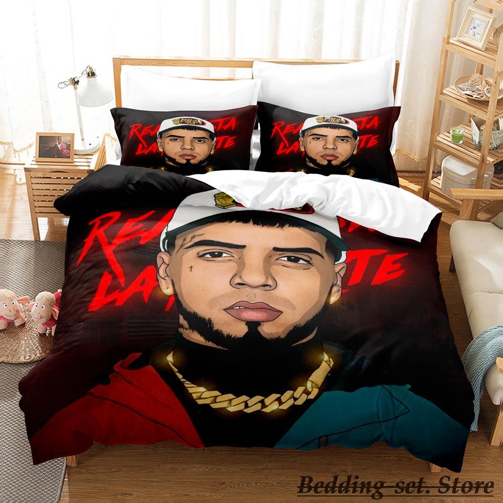 

Anuel Aa Real Hasta La Bedding Set Single Twin Full Queen King Size Duvet Cover for Adult Kid Bedroom EU single(135x200cm)