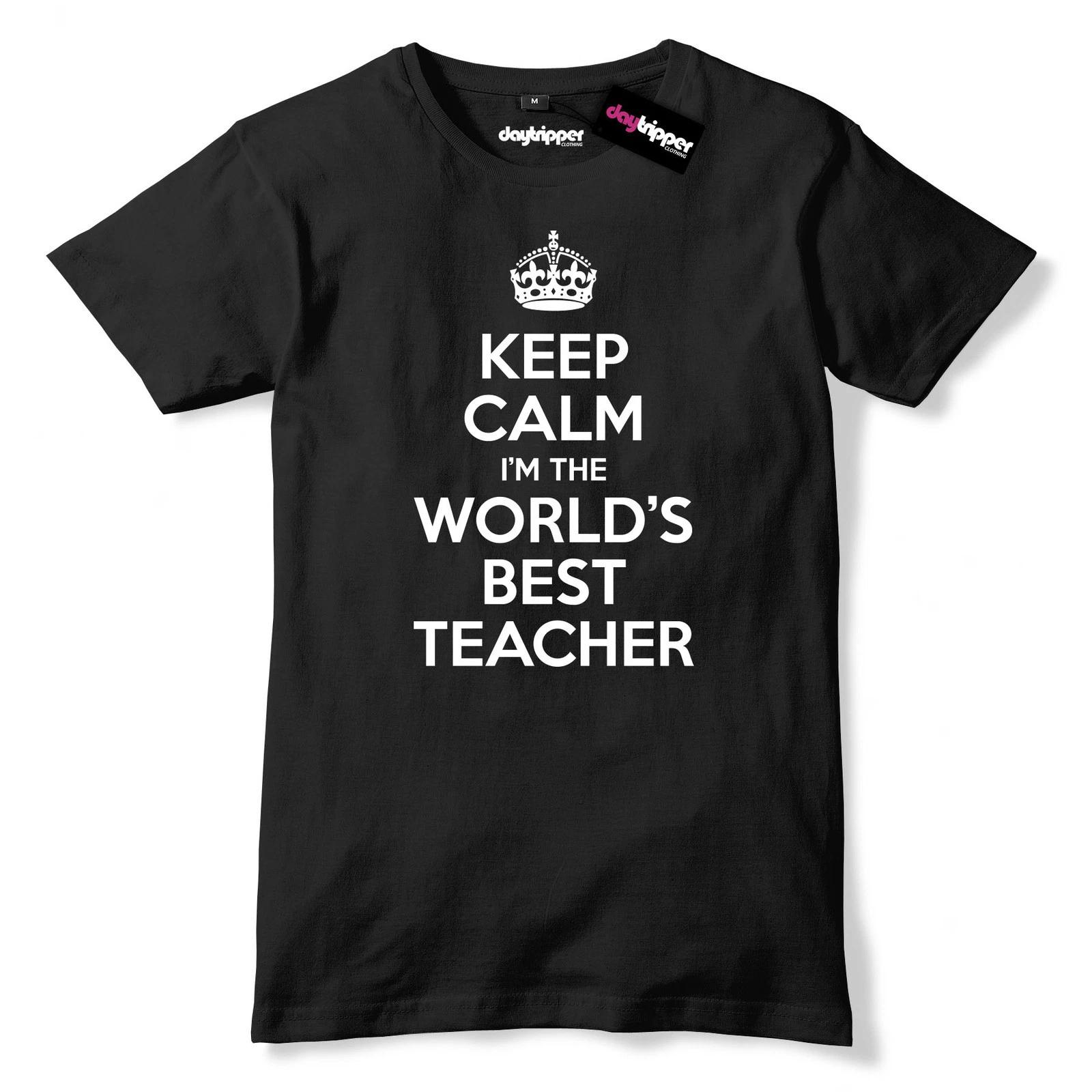 Keep Calm I m The World s Best Teacher Mens Premium T-Shirt 3XL