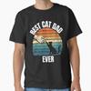 Cat-Shirt Men Best Cat Dad Ever Funny Dad T-Shirt Unisex T-Shirt