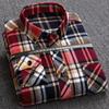 Nuove Camicie a Quadri per Uomo Taglie Forti Tempo Libero Uomo 100% Cotone Invernali Calde Flanella Casual a Quadri Oversize Manica Lunga