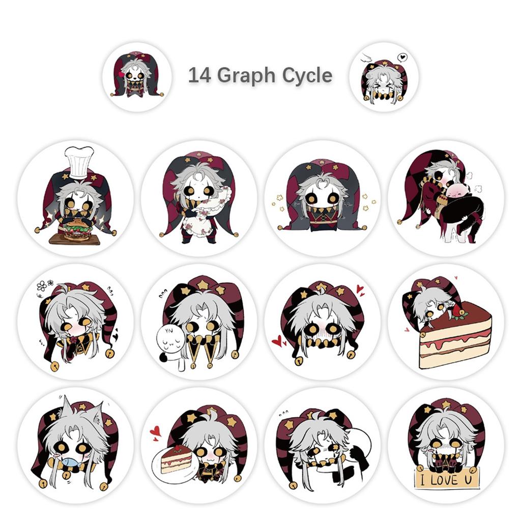 00 Stickers/roll, Bizarre Roll Stickers, Stickers, Cross-border Decoration, Phone Case Sealing Stickers, Adhesive Tape