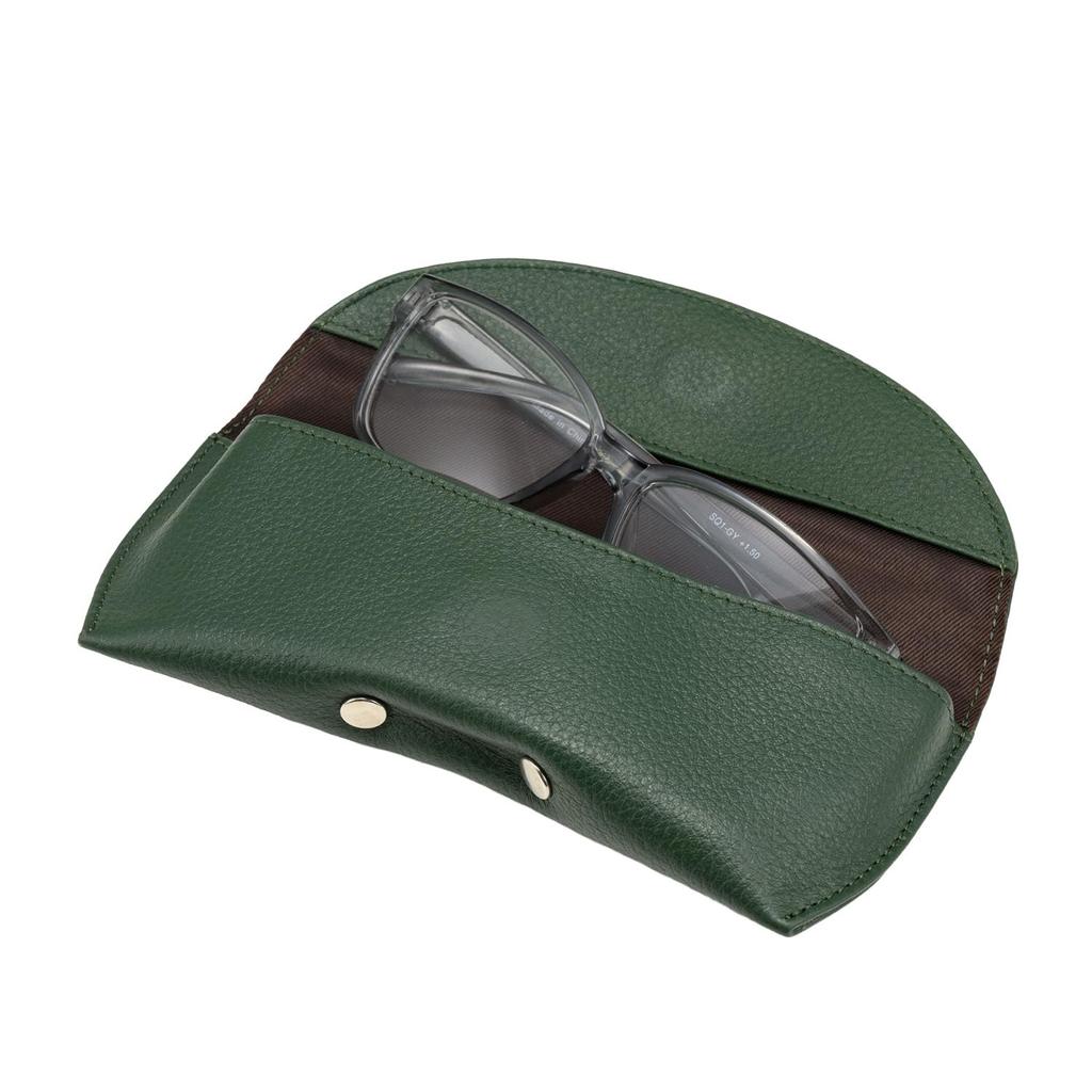 Milagro Shrink Leather Eyeglass Case Case for Men and Portable Day (Eyeglass Case/Sunglasses Women, Storage, Leather, Gift, Father's Gift) SL-SH-263