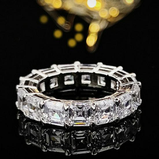 European & American Style Hip Hop Zircon Fashion Ring - Exaggerated Personality Design, Model R6444.