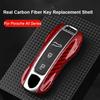 Fibre de Carbone Véritable Pour Porsche Panamera Cayenne Macan 911 Boxster Cayman 986 987 718 Coque de Protection de Clé de Voiture Noir Accessoires