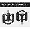 Mountain Bike Ultra-Light Carbon Fibre Flat Pedals Downhill Non-Slip Design Bearing System Bicycle Pedals Bike Lightweight Pedal