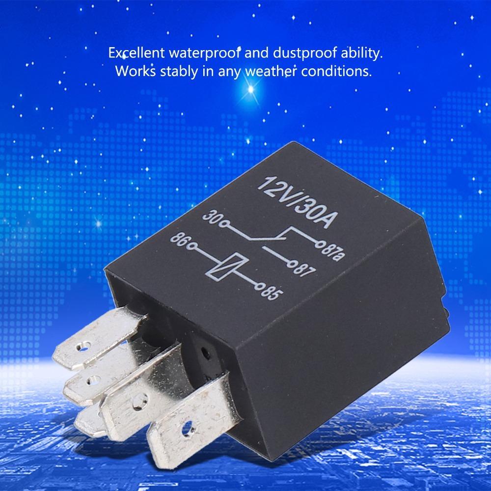 10 Pcs 4 Pin/5Pin Violet Relay 12V 30A Air Conditioner Relay Car Relay  Fog Lamp Application