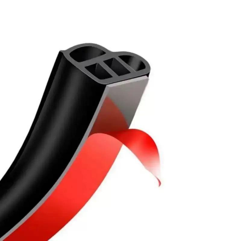 Car Door Seal Strip, Double Layer Thickened L-Shaped & T-Shaped Rubber, Soundproof Dustproof for Sedan SUV Truck