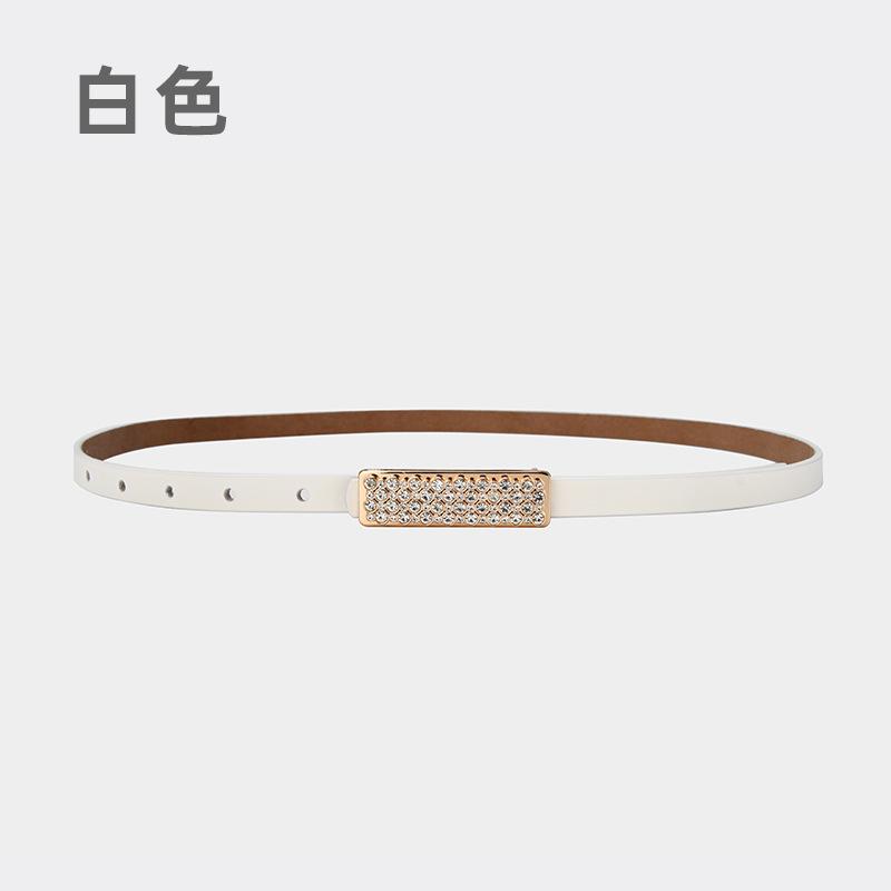 Leather Belt Female Cowhide Belt Female Student Decorative Thin Belt With Skirt Jeans Belt 105cm