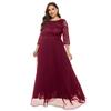 Large Size Women's New Lace Evening Dress Bridesmaid Dress