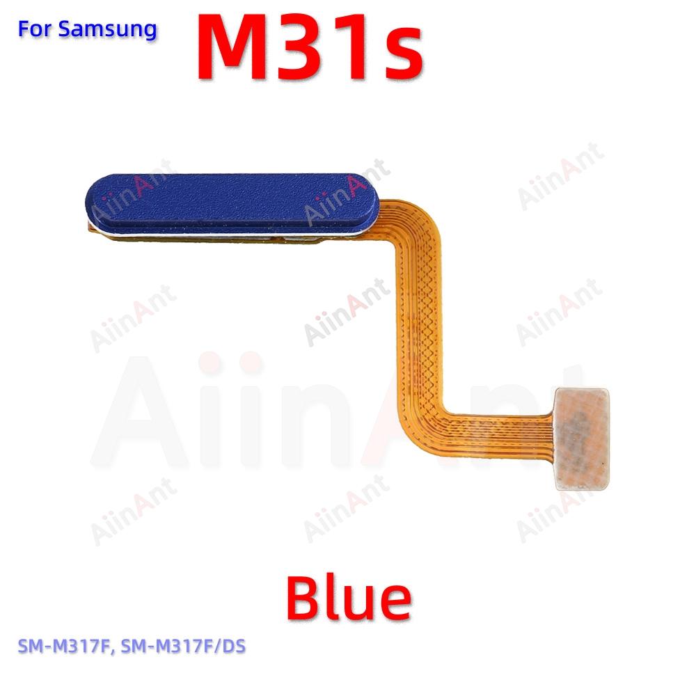 Home Power Back Button Touch ID Finger Scanner Fingerprint Sensor Flex Cable For Samsung Galaxy M31s M32 M33 M34 4G 5G