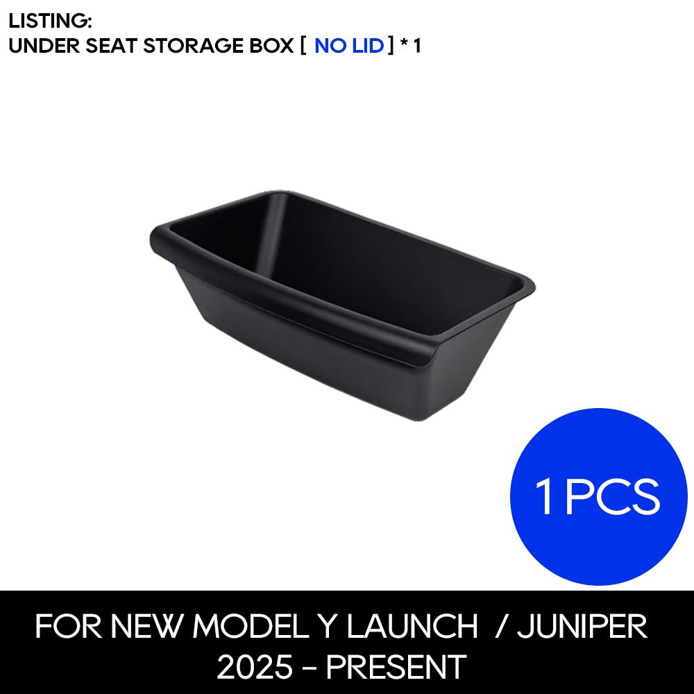 For Tesla New Model Y 2025 Launch Juniper Under Seat Storage Box Drawder With Lids ABS Material Interior Accessories